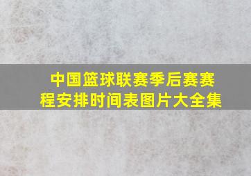 中国篮球联赛季后赛赛程安排时间表图片大全集