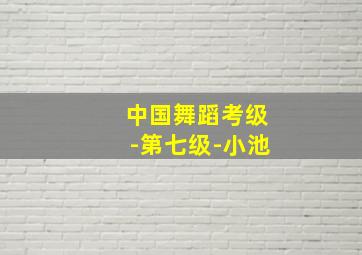 中国舞蹈考级-第七级-小池