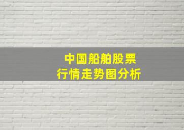 中国船舶股票行情走势图分析