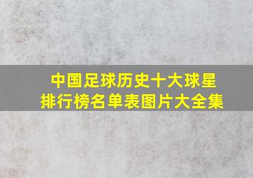 中国足球历史十大球星排行榜名单表图片大全集