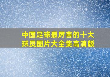 中国足球最厉害的十大球员图片大全集高清版