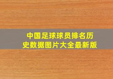 中国足球球员排名历史数据图片大全最新版