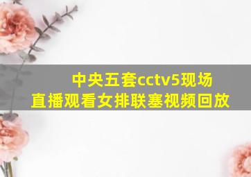 中央五套cctv5现场直播观看女排联塞视频回放