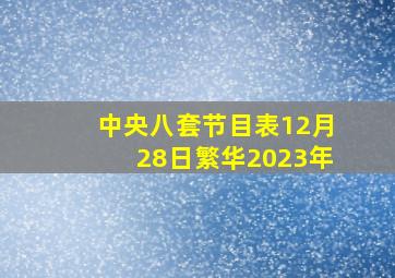 中央八套节目表12月28日繁华2023年