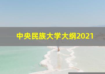 中央民族大学大纲2021