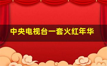 中央电视台一套火红年华