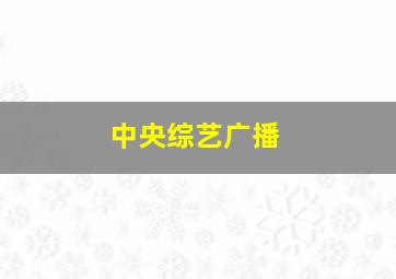 中央综艺广播