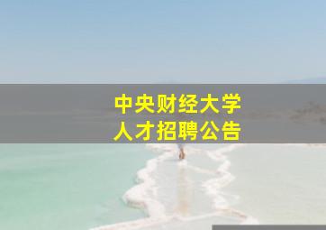 中央财经大学人才招聘公告