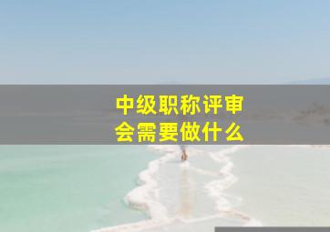 中级职称评审会需要做什么