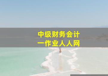 中级财务会计一作业人人网