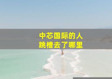 中芯国际的人跳槽去了哪里