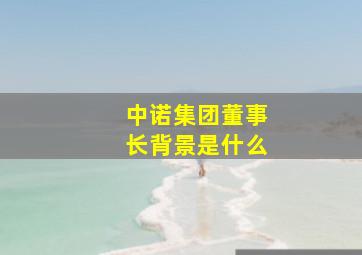 中诺集团董事长背景是什么