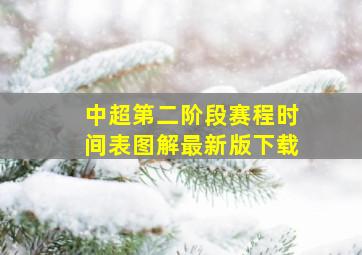 中超第二阶段赛程时间表图解最新版下载