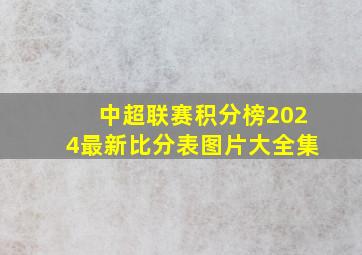 中超联赛积分榜2024最新比分表图片大全集