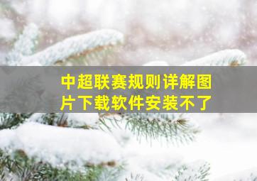 中超联赛规则详解图片下载软件安装不了