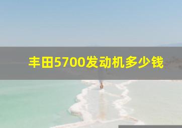 丰田5700发动机多少钱