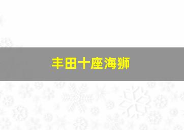 丰田十座海狮