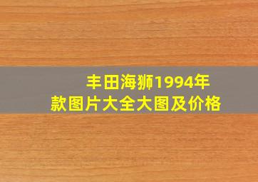 丰田海狮1994年款图片大全大图及价格