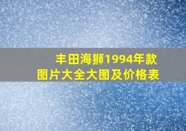 丰田海狮1994年款图片大全大图及价格表