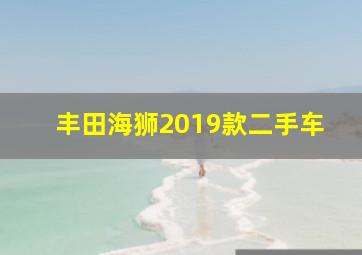 丰田海狮2019款二手车