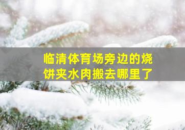 临清体育场旁边的烧饼夹水肉搬去哪里了