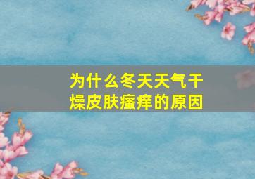 为什么冬天天气干燥皮肤瘙痒的原因