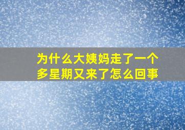 为什么大姨妈走了一个多星期又来了怎么回事