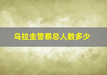 乌拉圭警察总人数多少