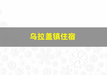 乌拉盖镇住宿