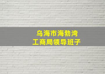 乌海市海勃湾工商局领导班子