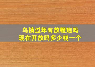 乌镇过年有放鞭炮吗现在开放吗多少钱一个