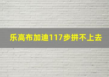 乐高布加迪117步拼不上去