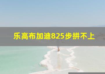 乐高布加迪825步拼不上