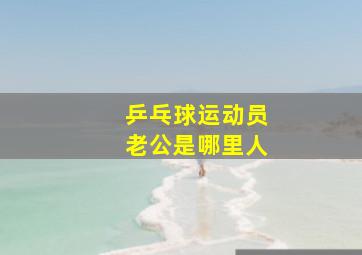 乒乓球运动员老公是哪里人