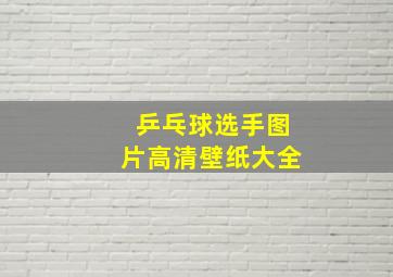 乒乓球选手图片高清壁纸大全