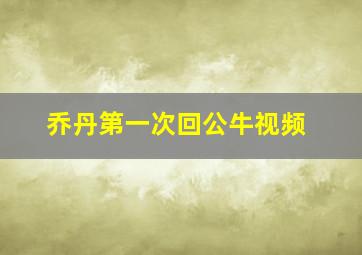 乔丹第一次回公牛视频