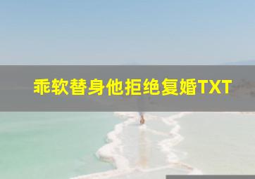 乖软替身他拒绝复婚TXT