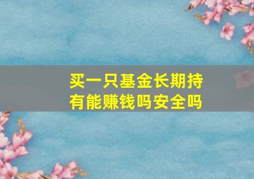 买一只基金长期持有能赚钱吗安全吗