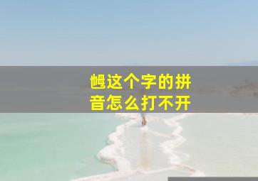 乸这个字的拼音怎么打不开