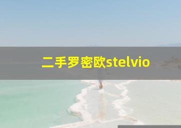 二手罗密欧stelvio