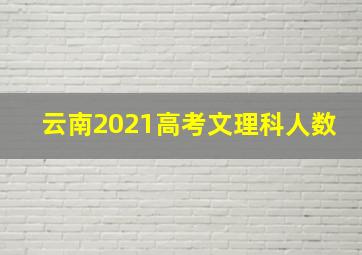 云南2021高考文理科人数