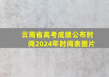 云南省高考成绩公布时间2024年时间表图片