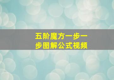 五阶魔方一步一步图解公式视频