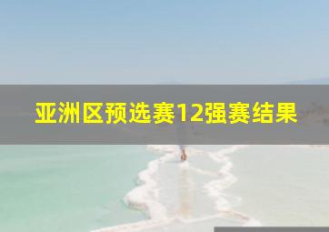 亚洲区预选赛12强赛结果