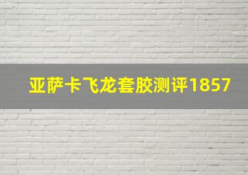 亚萨卡飞龙套胶测评1857