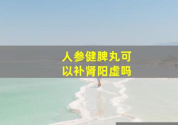 人参健脾丸可以补肾阳虚吗