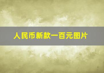 人民币新款一百元图片