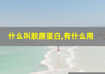 什么叫胶原蛋白,有什么用