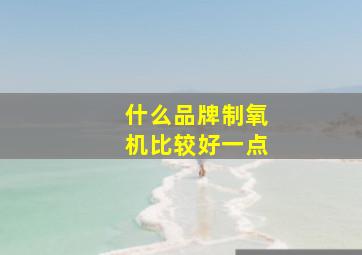 什么品牌制氧机比较好一点