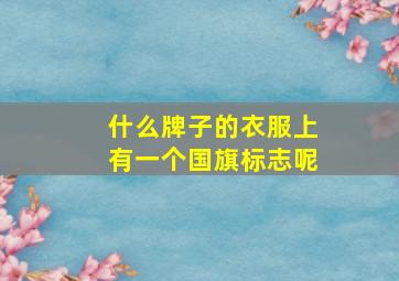 什么牌子的衣服上有一个国旗标志呢